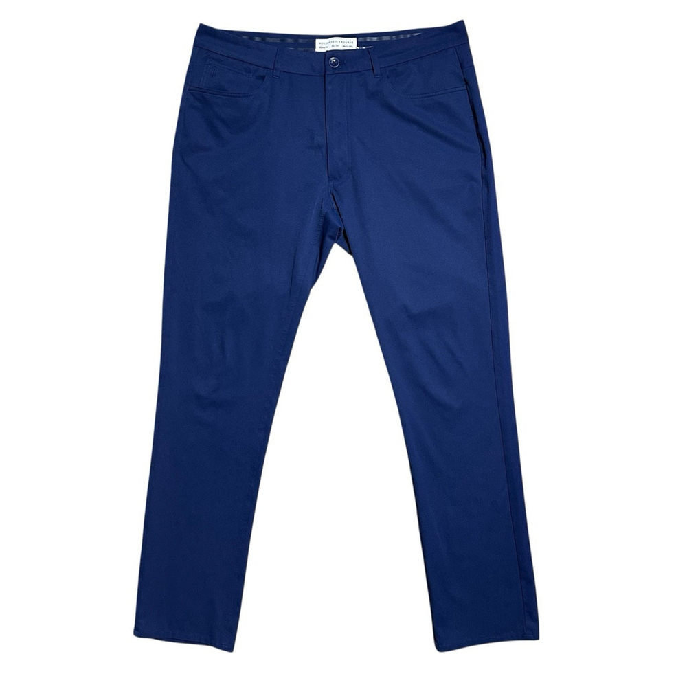 Holderness & Bourne Parker Pant Mens 36x34 (36x32) Navy Blue Performance *FLAW*